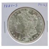 1881-S Morgan dollar MS63