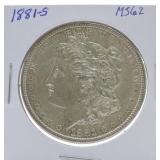 1881-S Morgan dollar MS62