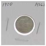 1900 Barber dime MS62
