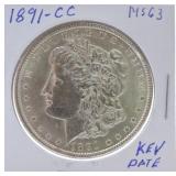 1891-CC Morgan dollar MD63