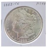 1882-CC Morgan dollar MS64