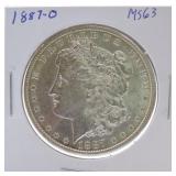 1887-O Morgan dollar MS63
