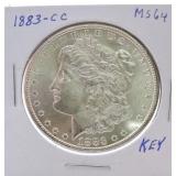 1883-CC Morgan dollar MS64