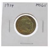 1914 Buffalo nickel MS65