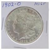 1902-O Morgan dollar MS65