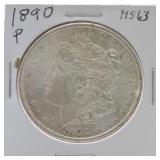 1890 Morgan dollar MS63