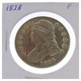 1828 Bust half F
