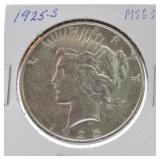 1925-S Peace dollar MS63