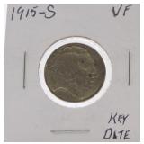 1915-S Buffalo nickel VF