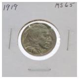 1919 Buffalo nickel MS65