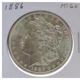 1886 Morgan dollar MS64