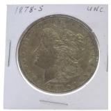 1878-S Morgan dollar unc