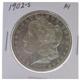 1902-S Morgan dollar AU