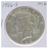 1926-S Peace dollar MS63