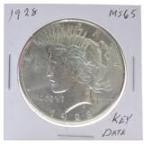1928 Peace dollar MS65