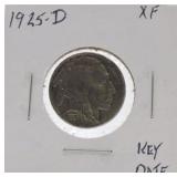 1925-D Buffalo nickel XF