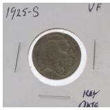 1925-S Buffalo nickel VF