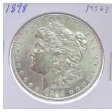 1898 Morgan dollar MS63