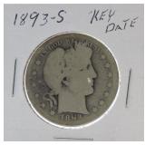 1893-S Barber half