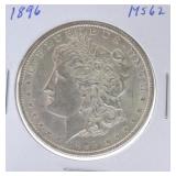1896 Morgan dollar MS62