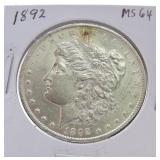 1892 Morgan dollar MS64