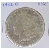 1902-O Morgan dollar MS65