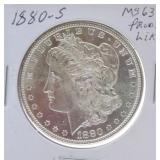 1880-S Morgan dollar MS63PL