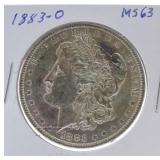 1883-O Morgan dollar MS63
