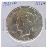 1926-D Peace dollar MS64
