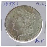 1897-S Morgan dollar MS64
