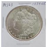 1878-CC Morgan dollar MS63