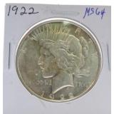 1922 Peace dollar MS64
