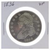 1836 Bust half VF