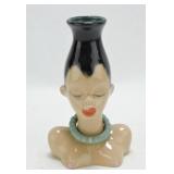 Dorothy Kindell lady head vase 5 3/4"