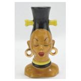 Lady head vase 6"