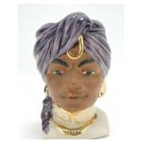 Lady head vase 7"