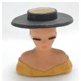 Rosita lady head vase 6"