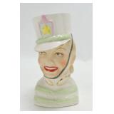 Lady head vase 6"