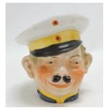 Gentleman head vase 4 1/2"