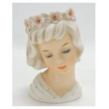 Napco lady head vase C5676, 1962, 6",