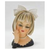 Inarco lady head vase E1904, 1964, 7"