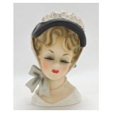 Brinns lady head vase 7"