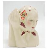 Catalina lady head vase 7", C801