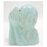 Catalina lady head vase 7", C801