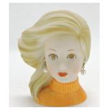 Inarco lady head vase E6211, 5"