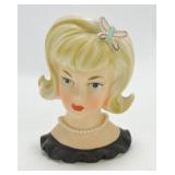 Parma lady head vase A172, 5 1/2"
