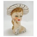 Napco lady head vase C1775C, 1956, 7"