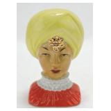 Lefton lady head vase 5"