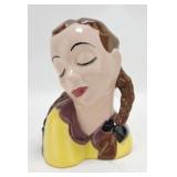 Lady head vase 6"