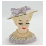 Rubens lady head vase 498K, 4 3/4"